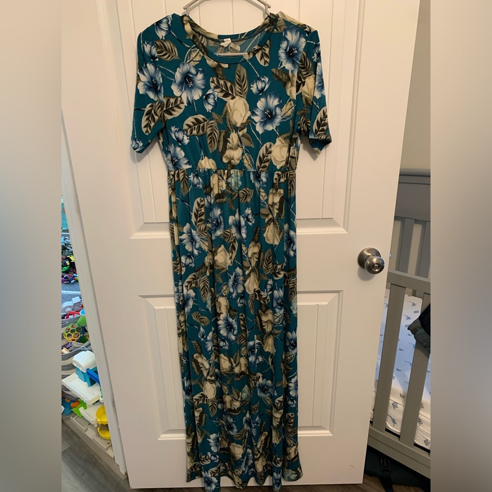 Pinkblush Maternity Floor Length Floral Dress
